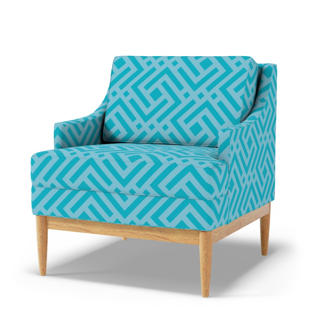 Upholstery fabric in teal